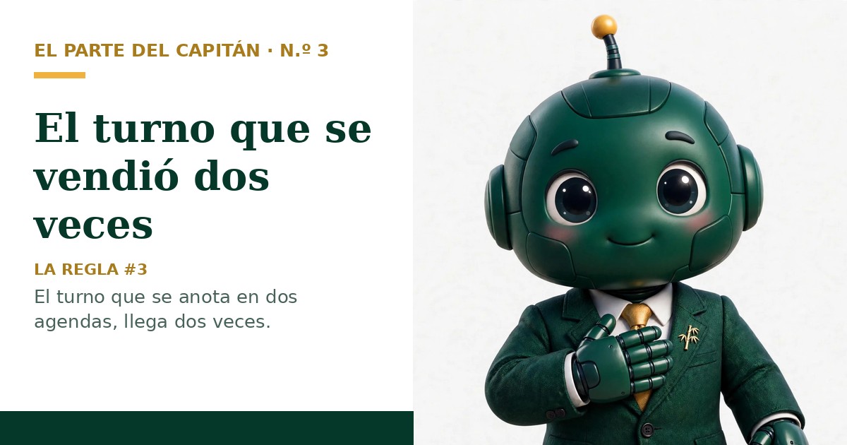 Portada del Parte N.º 3: El turno que se vendió dos veces