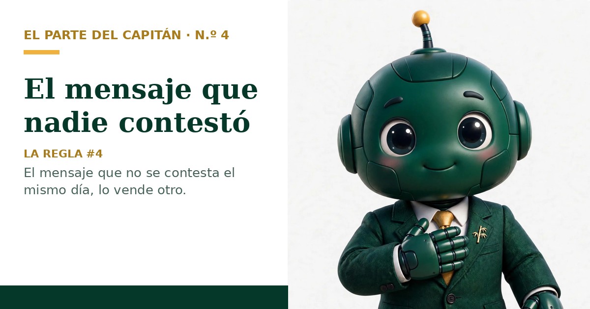 Portada del Parte N.º 4: El mensaje que nadie contestó
